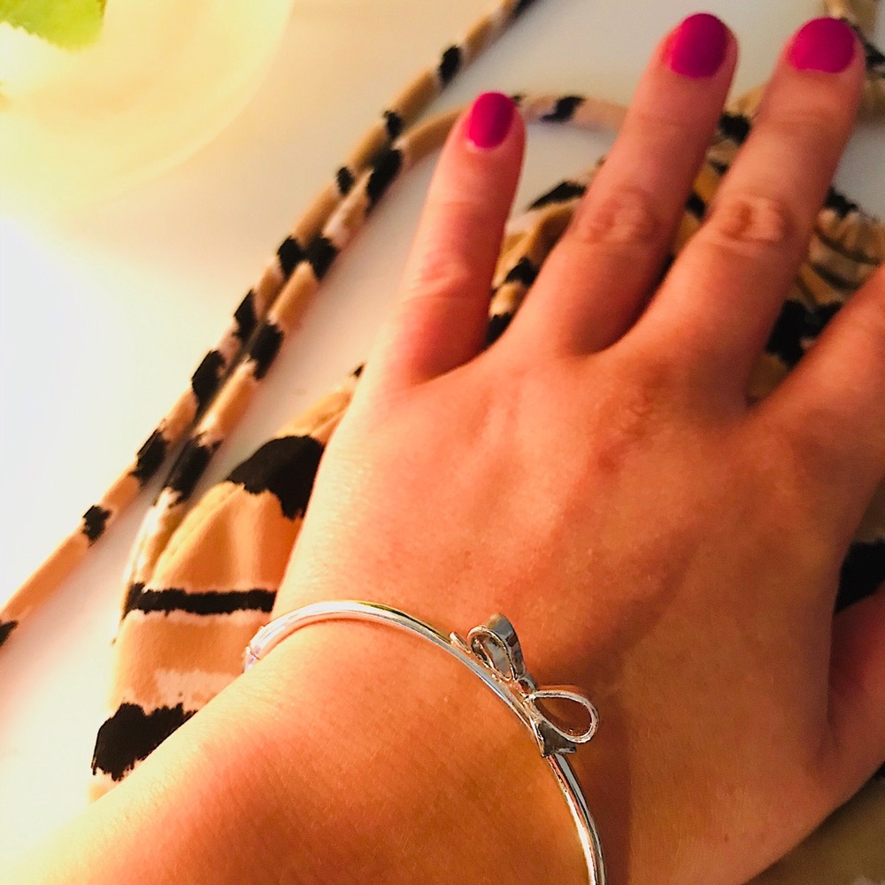 Kate Spade Bow Silver Bangle